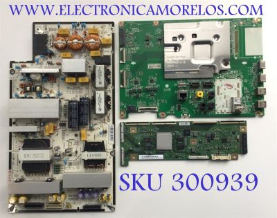 KIT DE TARTEJAS PARA TV LG / MAIN EBT66417706 / EAX69047304 / FUENTE EAY65689411 / EAX69061001 / T-CON 6871L-6275B / 6870C-0852A / 6275B / LE650PQL (HN)(A3) / PANEL AC650AQL / MODELO OLED65BXPUA.DUSQLJR